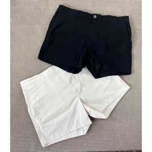 Mens 34 Goodfellow Khaki & Black Short Bundle Flat-Front 5' Shorts Size 34 NWT